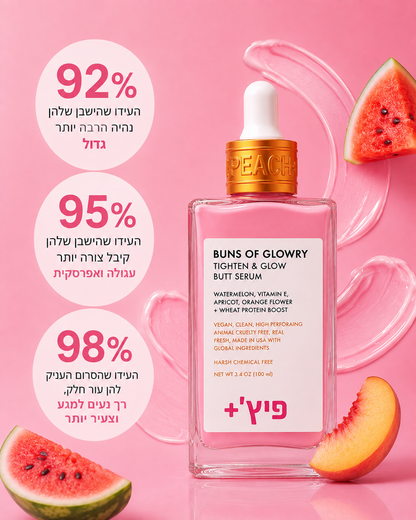 סרום פיץ' - להגדלת הישבן וצורה עגולה יותר